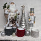 RED GREY AND SILVER CHRISTMAS MUG COZIES