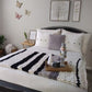 WINTER CHUNKY BLANKET IN WHITE, GREY AND BLACK